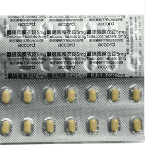 祥勝 – 龘撻國膜衣錠 Tadacord 5mg (28粒/盒) Tadalafil 丁丁藥局台灣官網正品