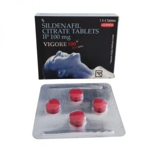VIGORA 100mg/4粒 德國紅魔 威而鋼學藥名 丁丁藥局台灣官網正品